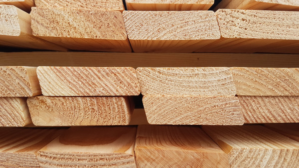 Lärche Rhombusleiste, HS 306, Kanten abgerundet, abge. ca. 15 Grad