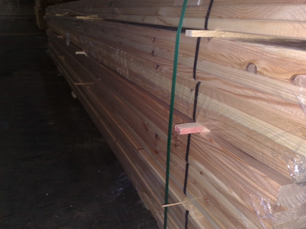 Lärche/Douglasie B-Sort., HS 301, geh. Glattkantbrett m/4 kl. Fasen