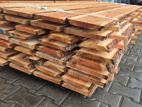 Lärche Bonanzabretter, rau, unbesäumt, frisch