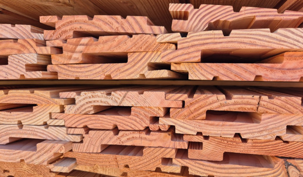 Douglasie, B-Sort., HS 155, Boden Deckel mit Nut & Feder