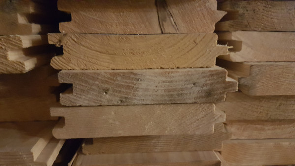 Fichte/Tanne Rauspund, B-Sort., HS 102, Rauspund m/Nut & Feder