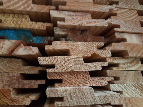 sib. Lärche, B-Sort., Rhombus, mit Nut & Feder