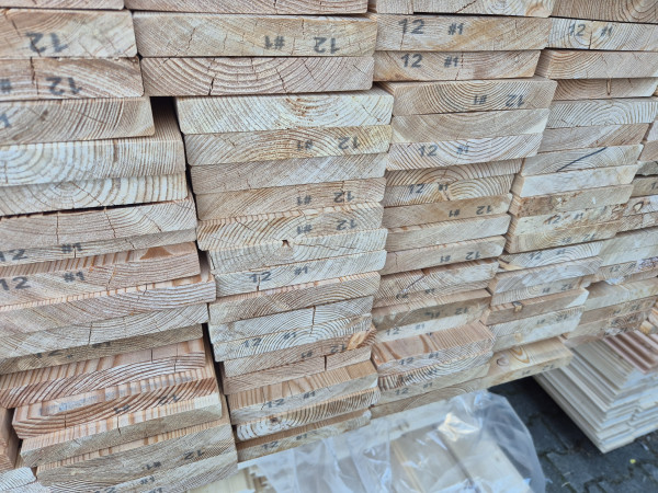 kanad. Lärche B-Sort., HS 301, geh. Glattkantbrett m/4 kl. Fasen