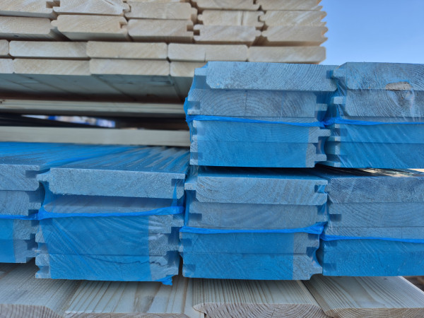 nord. Fichte B-Sort., HS 120, Fasebrett m/Nut & Feder